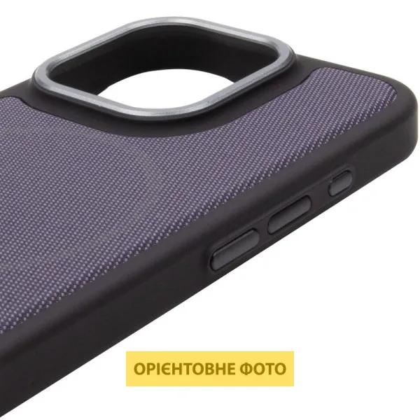 Чохол PC Textile Hybrid with Magnetic Fit для Apple iPhone 15 Pro (6.1") — Чорний — фото 5 Чохол PC Textile Hybrid with Magnetic Fit для Apple iPhone 15 Pro (6.1") — Чорний — фото 5