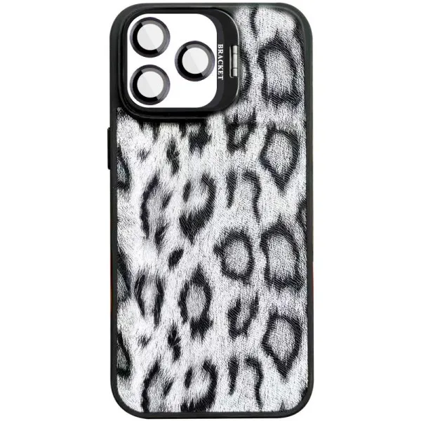 Чохол TPU+PC Wild Leopard with Magnetic Fit and Lens для Apple iPhone 15 Pro (6.1") — Чорний — фото 1 Чохол TPU+PC Wild Leopard with Magnetic Fit and Lens для Apple iPhone 15 Pro (6.1") — Чорний — фото 1