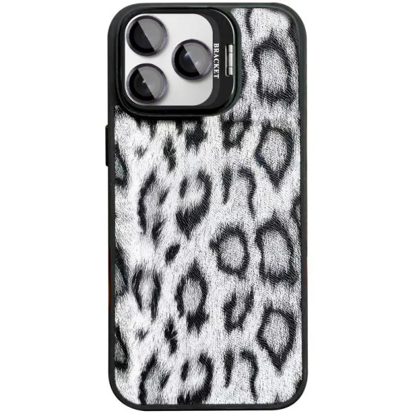 Чохол TPU+PC Wild Leopard with Magnetic Fit and Lens для Apple iPhone 15 Pro (6.1") — Чорний — фото 4 Чохол TPU+PC Wild Leopard with Magnetic Fit and Lens для Apple iPhone 15 Pro (6.1") — Чорний — фото 4