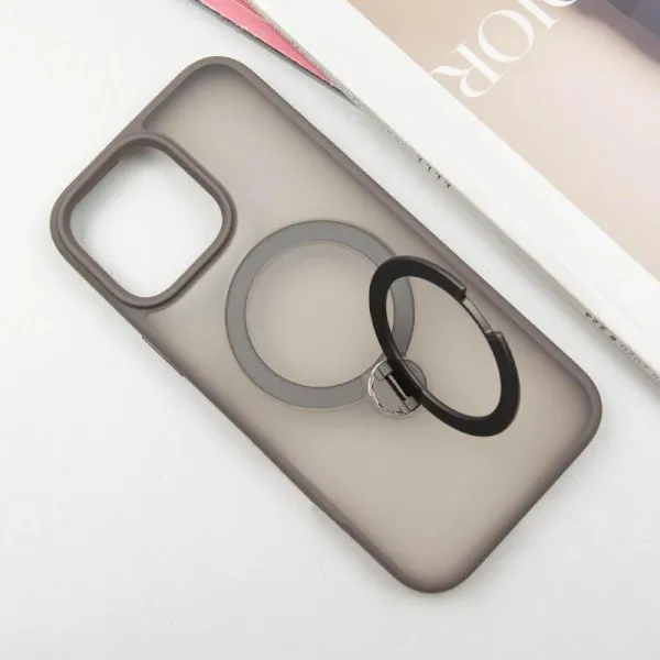 Чохол Ummi Colorful with Magnetic Fit HQ Ring для Apple iPhone 15 Pro (6.1") — Сірий — фото 3 Чохол Ummi Colorful with Magnetic Fit HQ Ring для Apple iPhone 15 Pro (6.1") — Сірий — фото 3