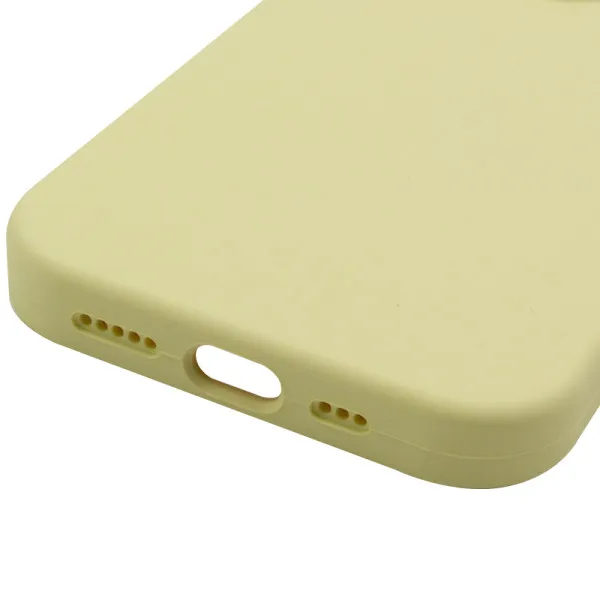 Чехол Silk Full Camera Protective (AA) NO LOGO для Apple iPhone 15 Pro (6.1") — Желтый — фото 4