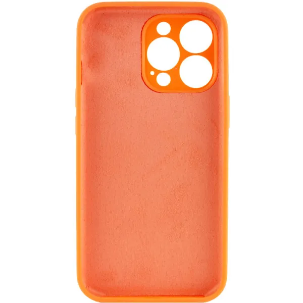 Чохол Silk Full Camera (AA) NO LOGO with Magnetic Fit для Apple iPhone 15 Pro (6.1") — Помаранчевий — фото 2