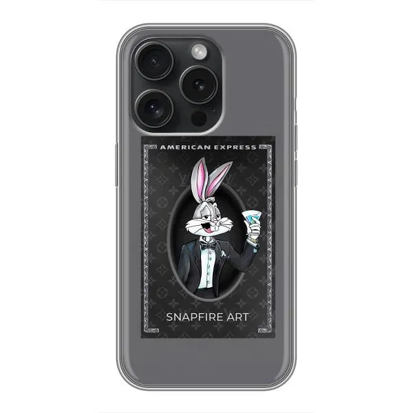 Чохол з принтом «Бакс Бані LV» для iPhone 15 Pro