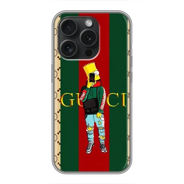 Чохол з принтом «Барт ГУЧЧІ» для iPhone 15 Pro
