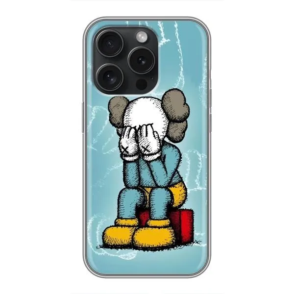 Чохол з принтом «Плач Bearbrick» для iPhone 15 Pro