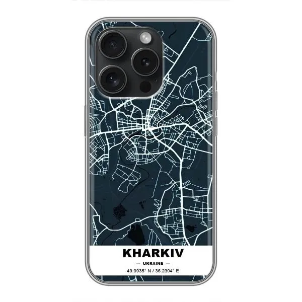 Чехол с принтом «Харьков» для iPhone 15 Pro