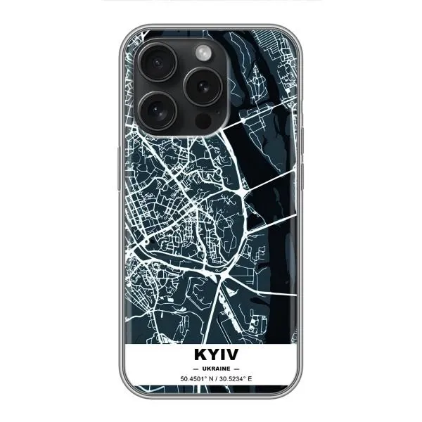 Чехол с принтом «Киев» для iPhone 15 Pro