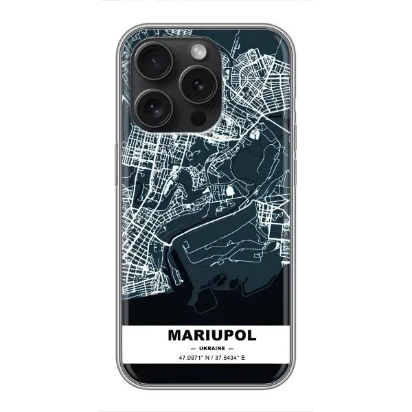 Чехол с принтом «Мариуполь» для iPhone 15 Pro