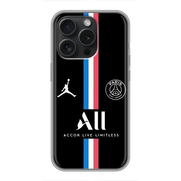 Чохол з принтом «футболка ПСЖ» для iPhone 15 Pro