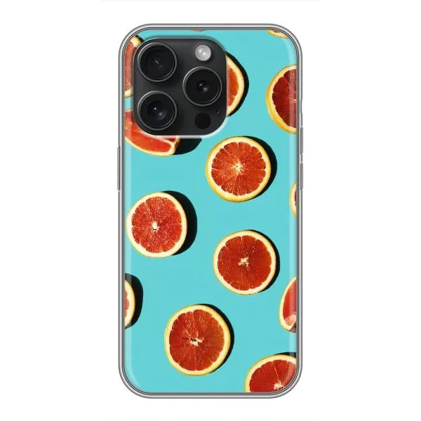 Чохол з принтом «Грейпфрут» для iPhone 15 Pro