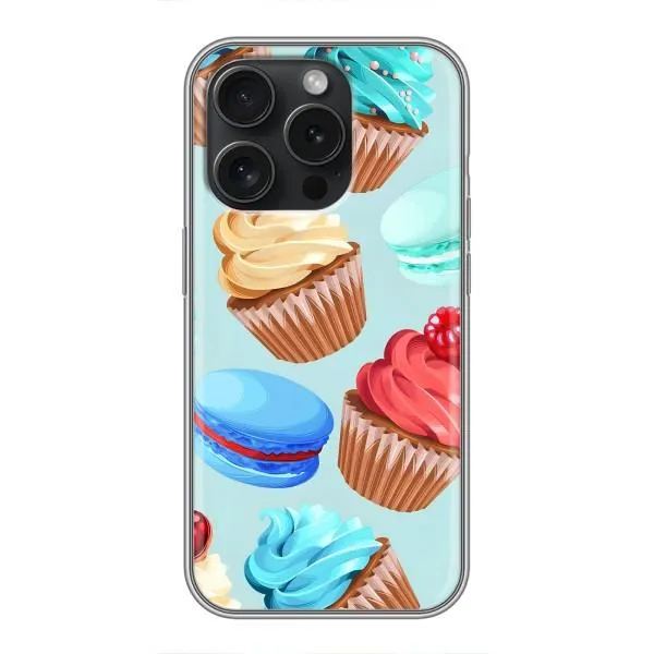 Чохол з принтом «Кексики» для iPhone 15 Pro