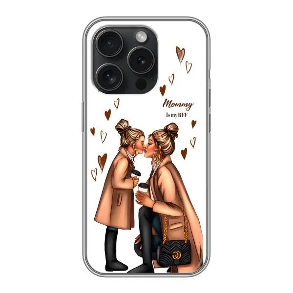Чохол з принтом «Донька і мама» для iPhone 15 Pro