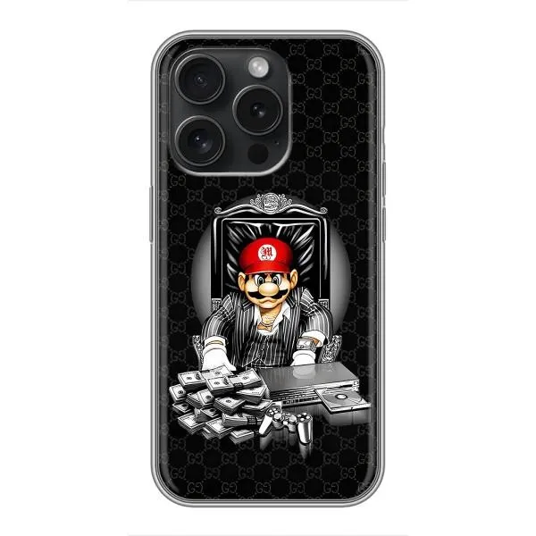 Чохол з принтом «Супер Маріо» для iPhone 15 Pro