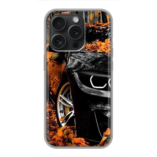 Чехол с принтом «Черная Машина» для iPhone 15 Pro
