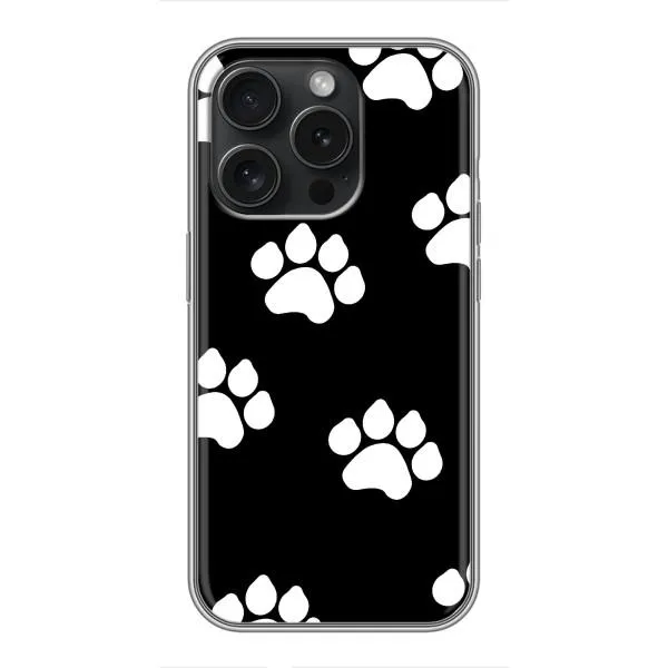 Чехол с принтом «Следы собаки» для iPhone 15 Pro