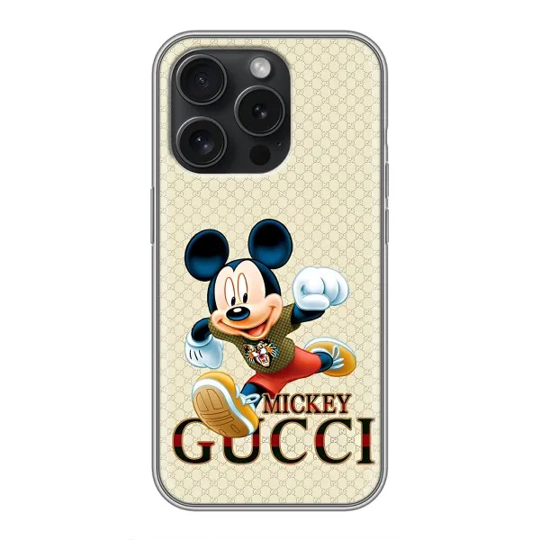 Чехол с принтом «Mikki Gucci» для iPhone 15 Pro
