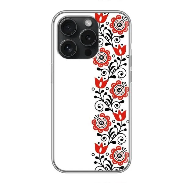 Чохол з принтом «Яскрава вишиванка» для iPhone 15 Pro