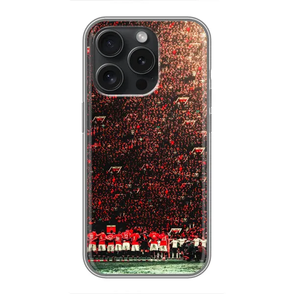 Чохол з принтом «фанати Манчестер Юнайтед» для iPhone 15 Pro Чохол з принтом «фанати Манчестер Юнайтед» для iPhone 15 Pro