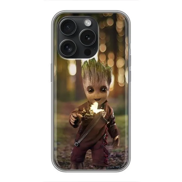 Чохол з принтом «I am Groot» для iPhone 15 Pro