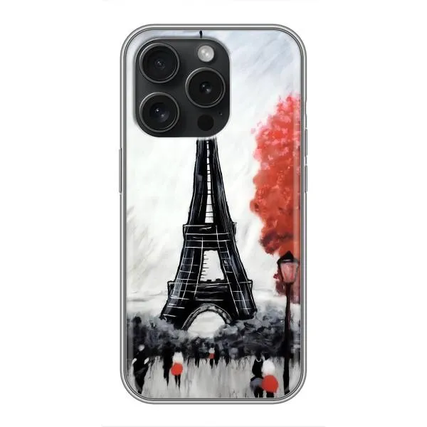 Чехол с принтом «Башня в Париже» для iPhone 15 Pro