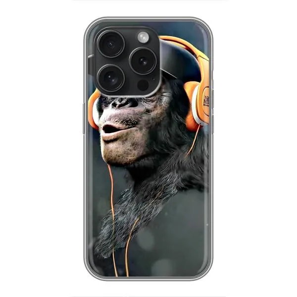 Чохол з принтом «В навушниках» для iPhone 15 Pro