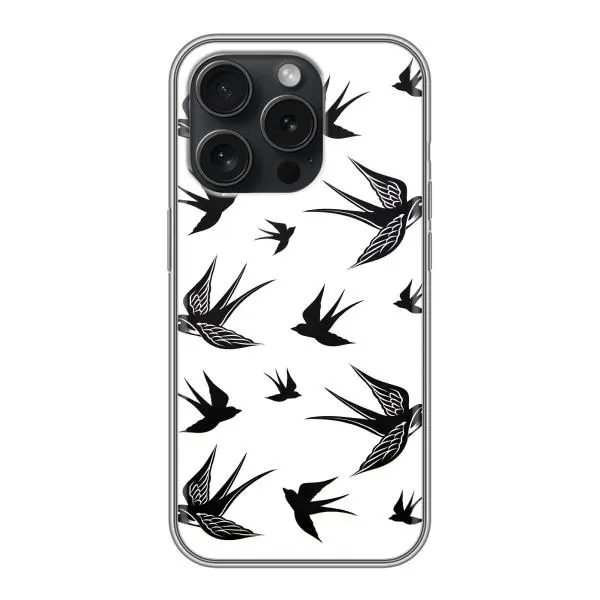 Чохол з принтом «Ластівки» для iPhone 15 Pro