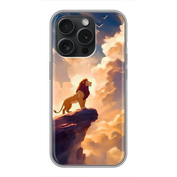 Чохол з принтом «Сімба на скелі» для iPhone 15 Pro