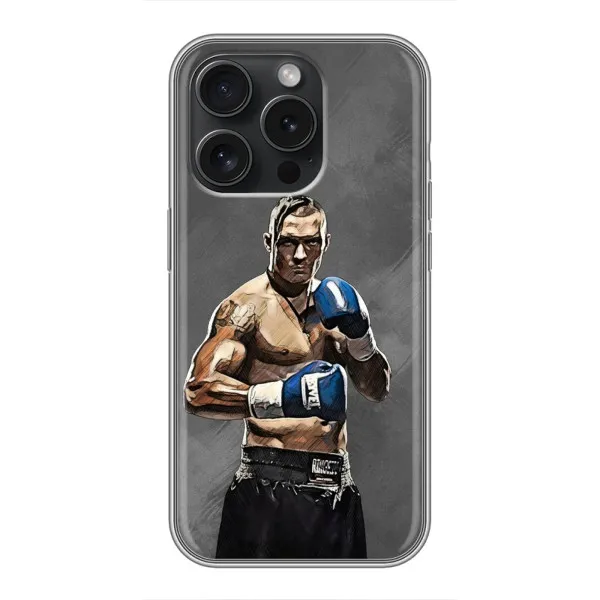 Чохол з принтом «Олександр Усик» для iPhone 15 Pro Чохол з принтом «Олександр Усик» для iPhone 15 Pro