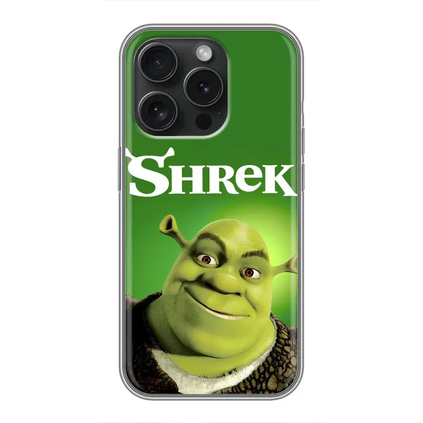 Чохол з принтом «Усміхнений Шрек» для iPhone 15 Pro