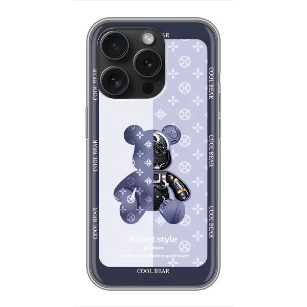 Чехол с принтом «Медвежонок LV» для iPhone 15 Pro