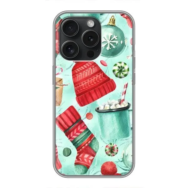 Чехол с принтом «Одежда НГ» для iPhone 15 Pro