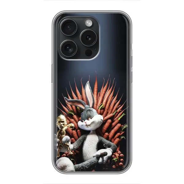Чохол з принтом «Король Кролик» для iPhone 15 Pro