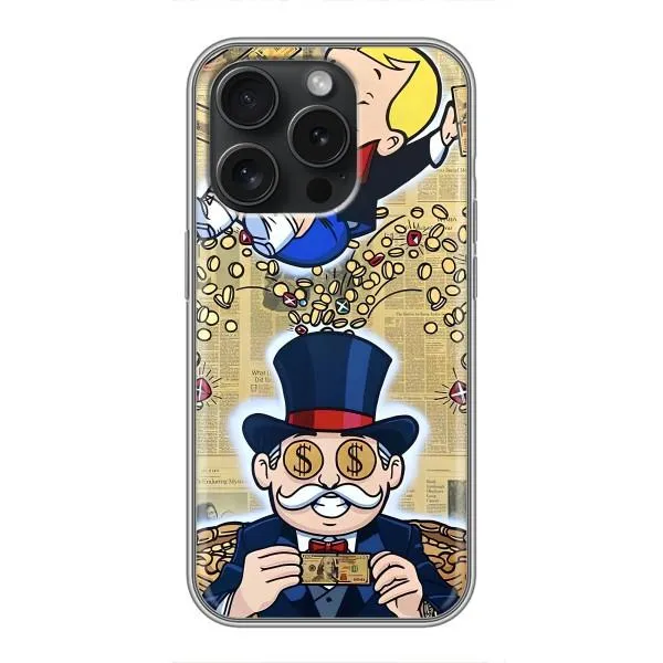 Чохол з принтом «Монополія Мен» для iPhone 15 Pro