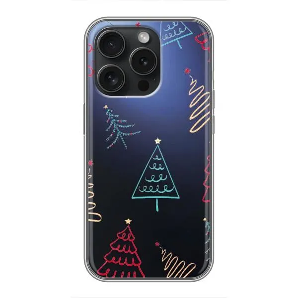 Чехол с принтом «Рождественские елки» для iPhone 15 Pro Чехол с принтом «Рождественские елки» для iPhone 15 Pro