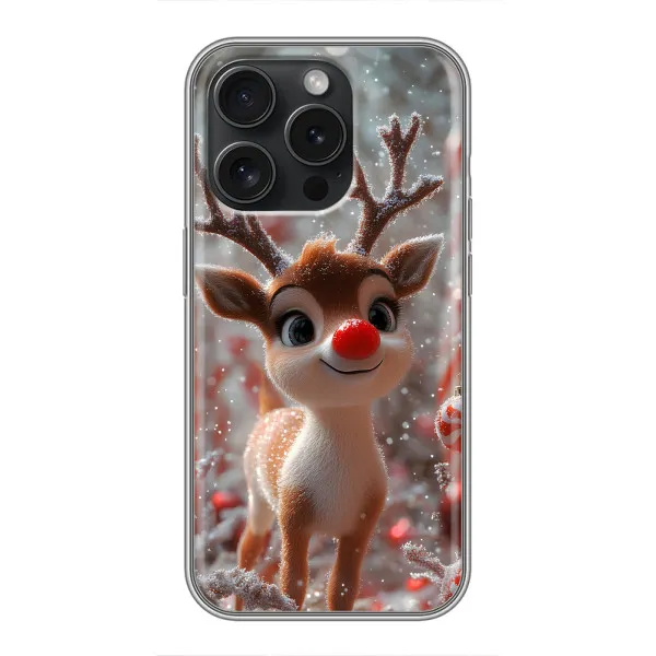 Чохол з принтом «Олень з носом» для iPhone 15 Pro
