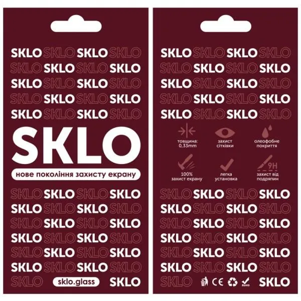 Защитное стекло SKLO 3D для Apple iPhone 15 / 16 (6.1") — Черный — фото 4