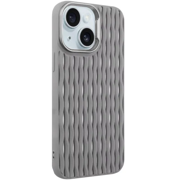 Чехол TPU Ribbio для Apple iPhone 15 (6.1") — Серый — фото 1