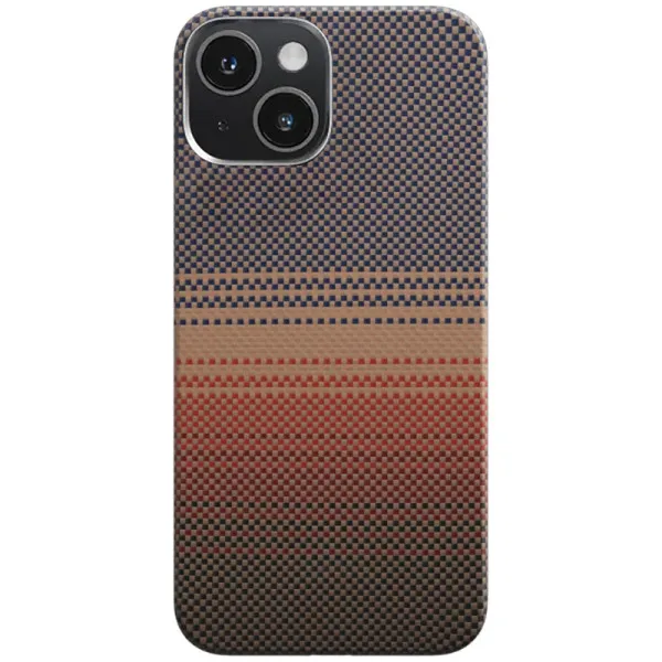 Чехол PC Carbon Protection Slim with Magnetic Fit для Apple iPhone 15 (6.1") — Красный — фото 2