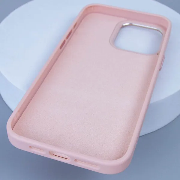 Шкіряний чохол Bonbon Leather Metal Style with Magnetic Fit для Apple iPhone 15 (6.1") — Рожевий — фото 5