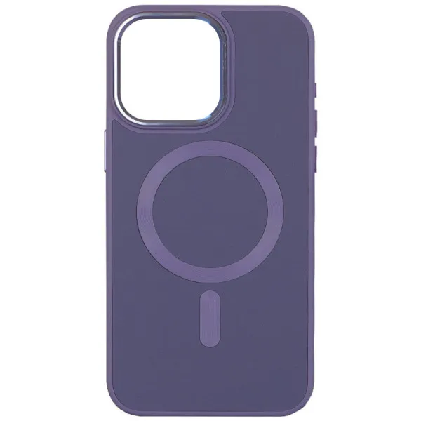 Шкіряний чохол Bonbon Leather Metal Style with Magnetic Fit для Apple iPhone 15 (6.1") — Сірий — фото 1