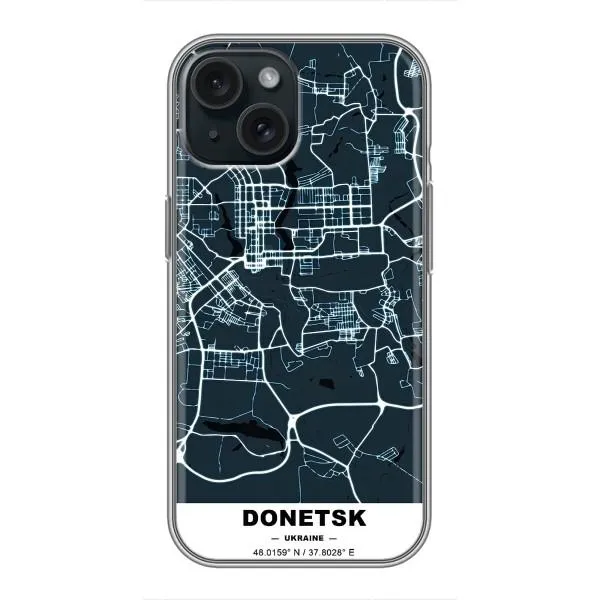 Чехол с принтом «Донецк» для iPhone 15