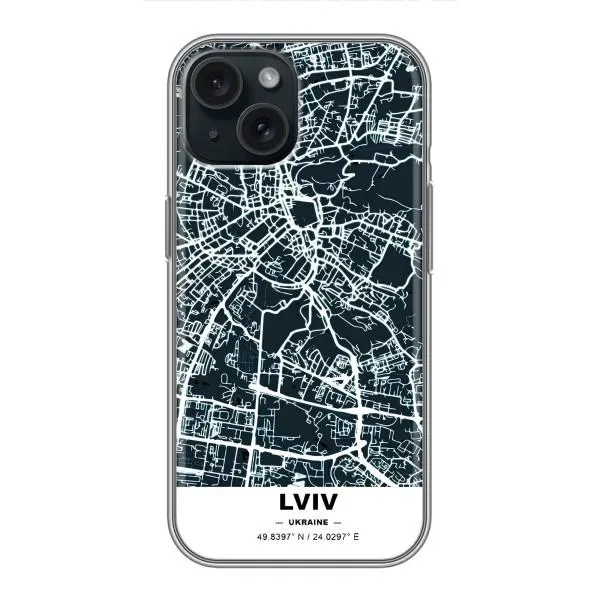 Чехол с принтом «Львов» для iPhone 15
