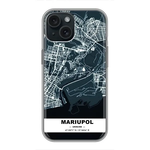 Чехол с принтом «Мариуполь» для iPhone 15