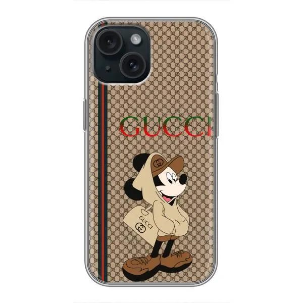 Чехол с принтом «Mickey GUCCI» для iPhone 15 Чехол с принтом «Mickey GUCCI» для iPhone 15