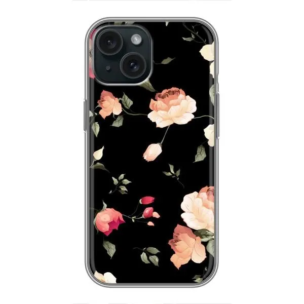 Чехол с принтом «Розочки» для iPhone 15 Чехол с принтом «Розочки» для iPhone 15