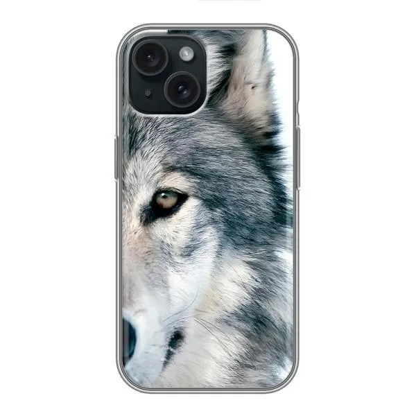 Чохол з принтом «Вовк» для iPhone 15