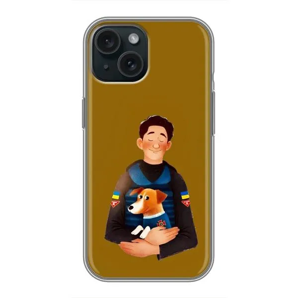 Чехол с принтом «ЗСУ Патрон» для iPhone 15