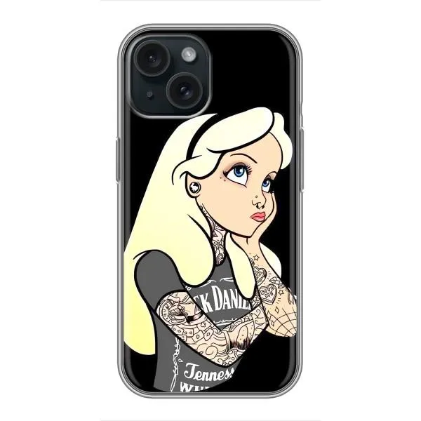 Чехол с принтом «Девочка в тату» для iPhone 15