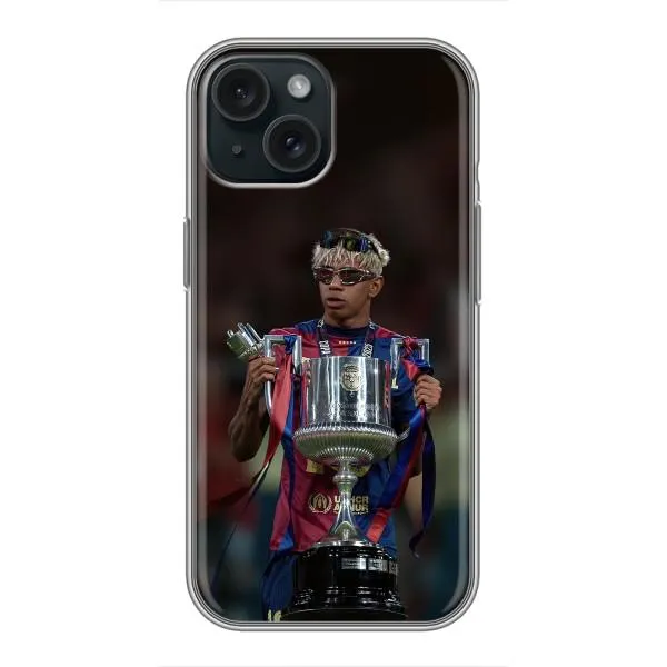 Чохол з принтом «Ямаль з кубком» для iPhone 15