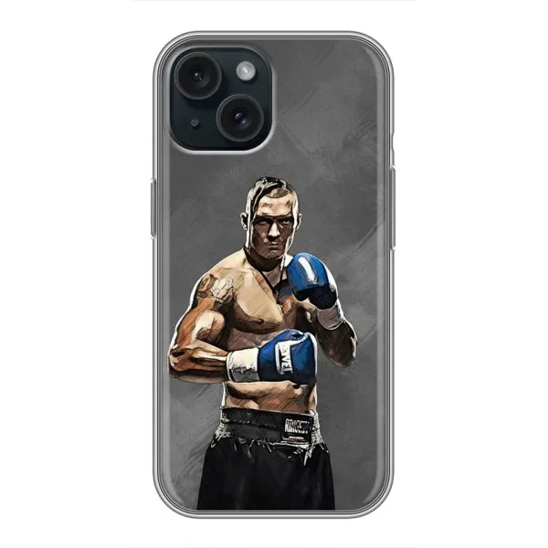 Чехол с принтом «Александр Усик» для iPhone 15